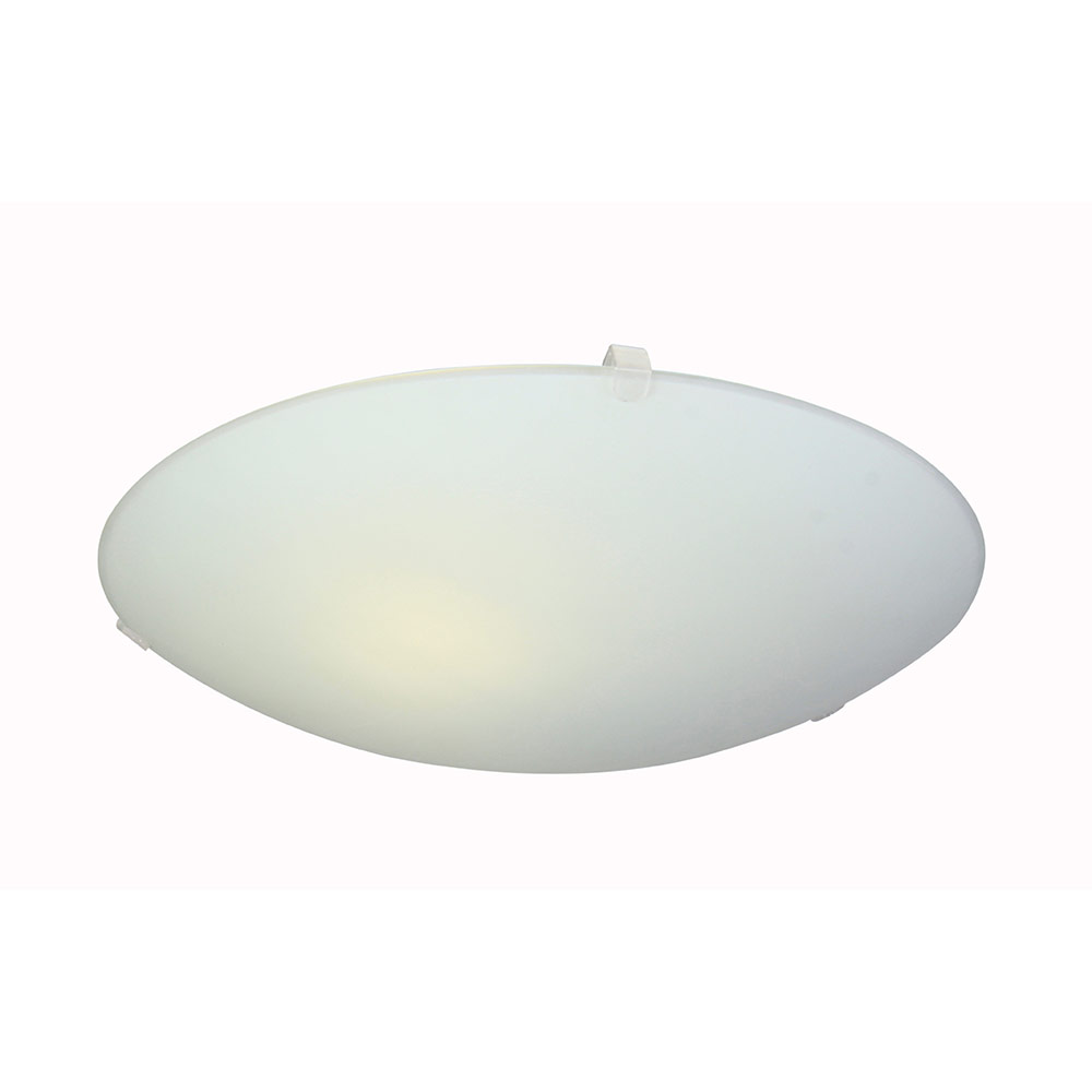 Steel and Glass Ceiling Light - White and Opal Glass