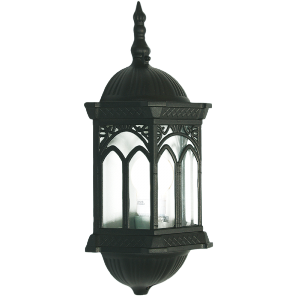 Die Cast Aluminium 3 Panel Windowed Half Lantern