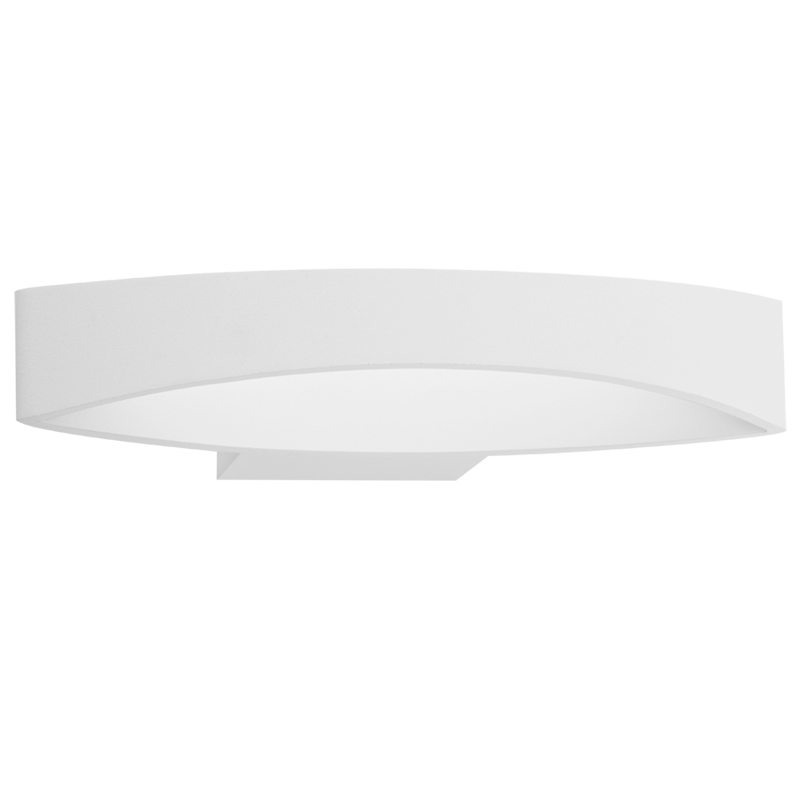 Aluminium and Iron LED Wall Light - White