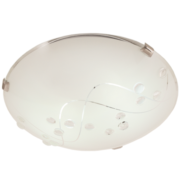Metal and Glass Ceiling Fitting Small