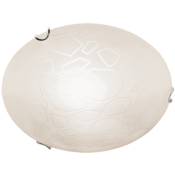 Metal and Glass Ceiling Fitting Large