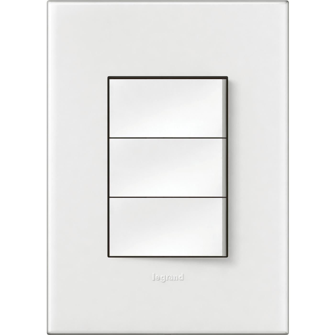 Legrand Arteor 3 lever switch 4x2 white