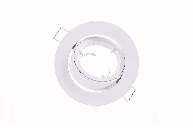 Tilt twist off ring downlight