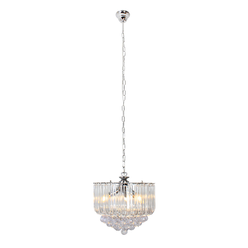 Chandelier Steel and Acrylic Crystals