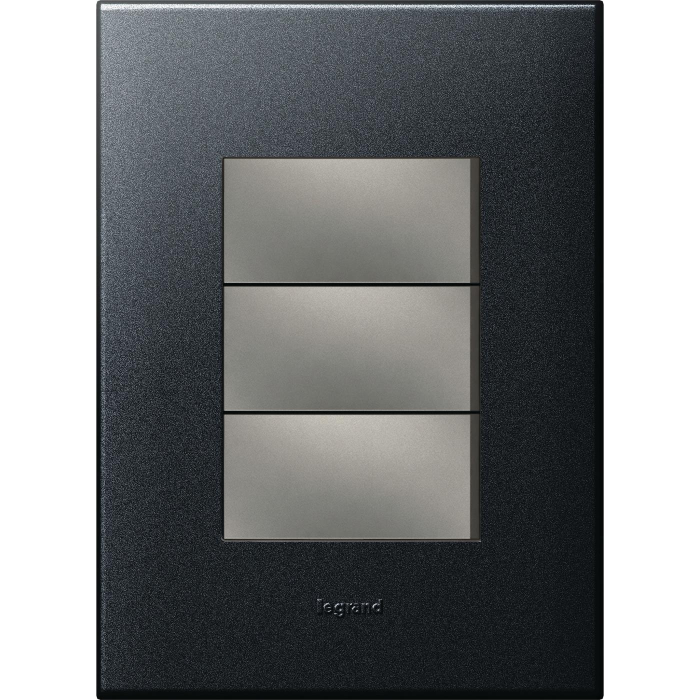 Legrand Arteor 3 lever switch 4x2 Graphite