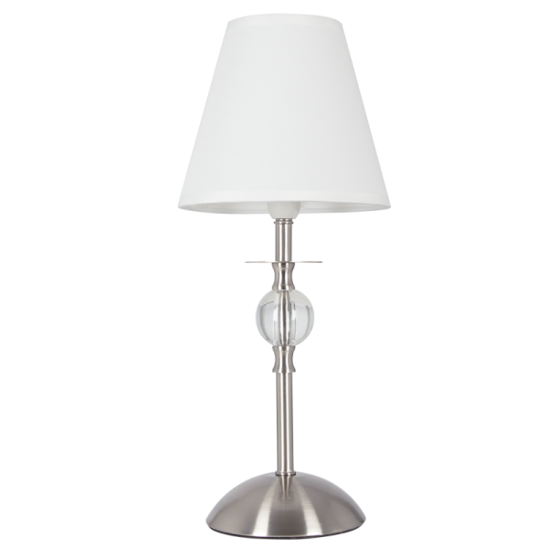 Metal and Acrylic Table Lamp with White Shade