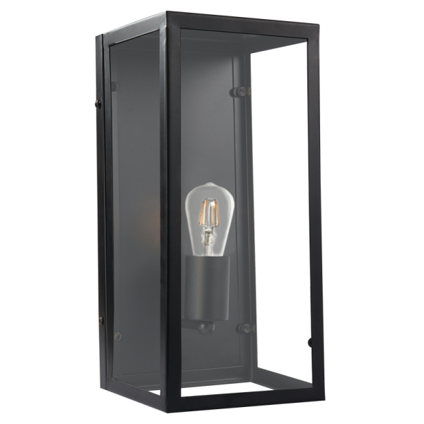 Metal and Glass Wall Light