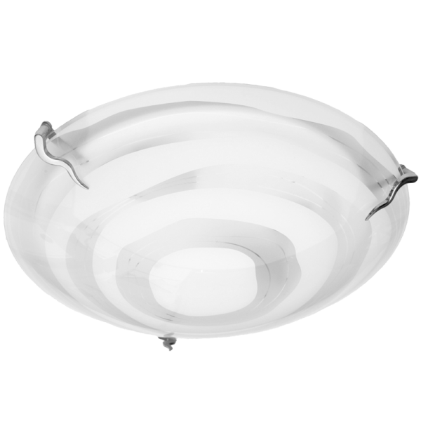 Metal and Glass Ceiling Fitting Small
