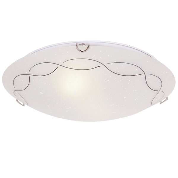 Metal and Glass Ceiling Fitting Small