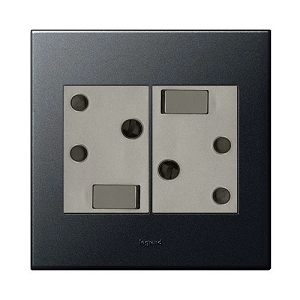 Legrand Arteor Double Socket 4 X 4 Graphite
