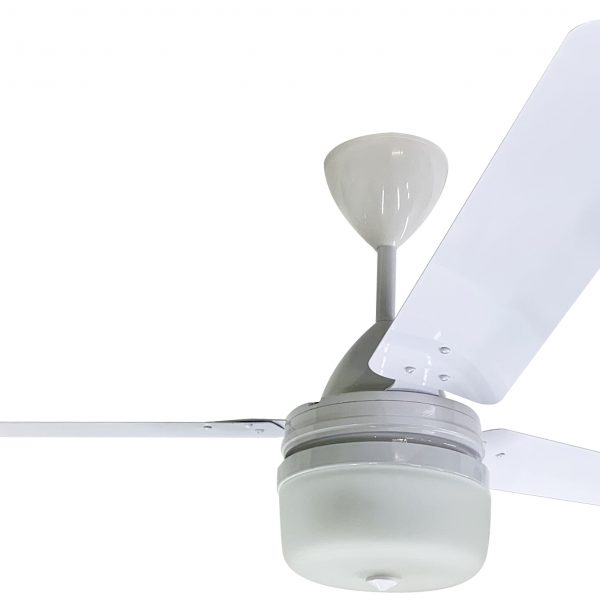 Solent High Breeze Ceiling Fan 3 X 1200mm With Cleo Light Kit Global Fittings - Ceiling Fan With Light South Africa